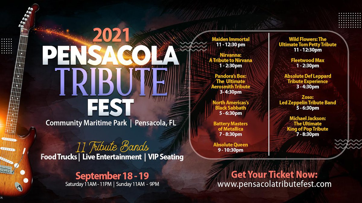 Pensacola Tribute Fest Pensacola, FL Music Fest September