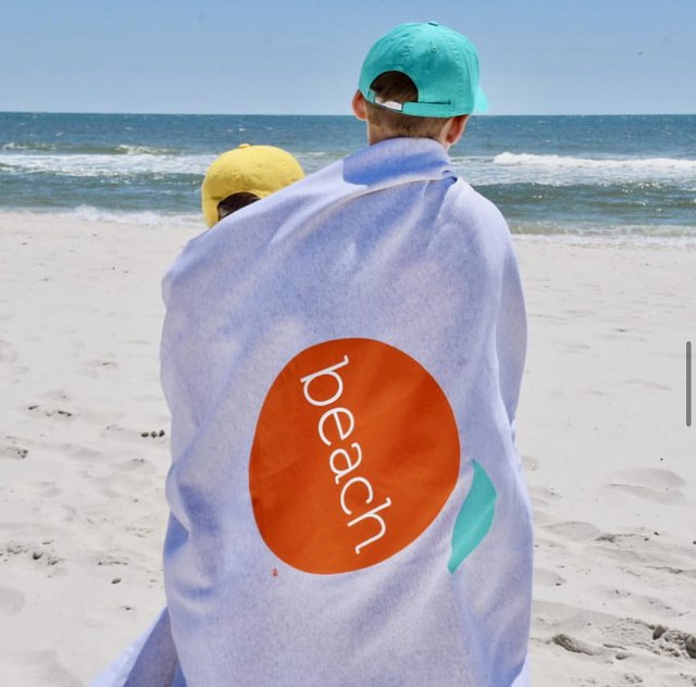 Orange Beach Sweatshirt Blanket