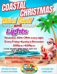 Coastal Christmas Mini Golf and Lights